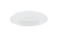ROUND 700ml PP Takeaway Meal Container Black with Clear Lid