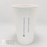 PAPER HOT CUP DOUBLE WALL CUBE EMBOSS (8oz, 12oz, 16oz)
